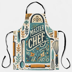 Diseño de delantal de Master Chef: Arte vibrante d
