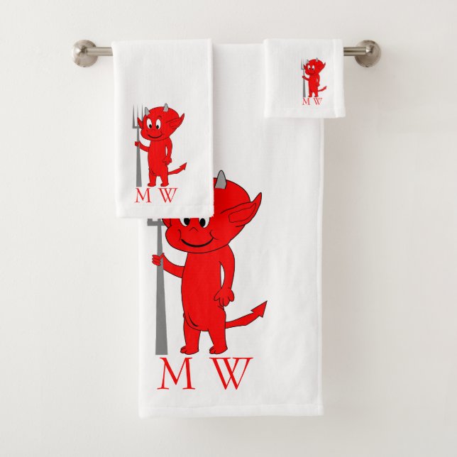 Diseño de Diablo Rojo Monogramado (In situ)