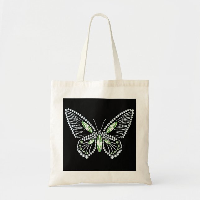 Diseño de diamantes de bolsa de mariposa Diamante  (Frente)