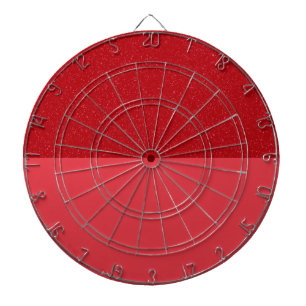 Diseño de diana de dardos con contraste rojo tomat