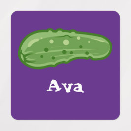 Diseño de Dill with It - Etiqueta de ropa cuadrada