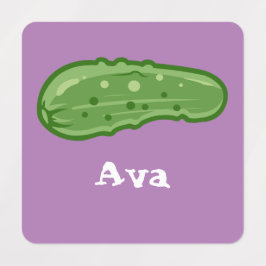 Diseño de Dill with It - Etiqueta de ropa cuadrada