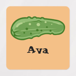 Diseño de Dill with It - Etiqueta de ropa cuadrada