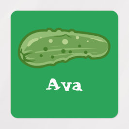 Diseño de Dill with It - Etiqueta de ropa cuadrada