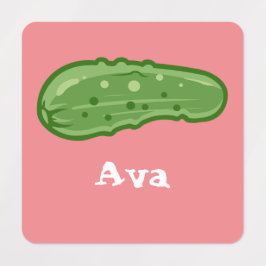 Diseño de Dill with It - Etiqueta de ropa cuadrada