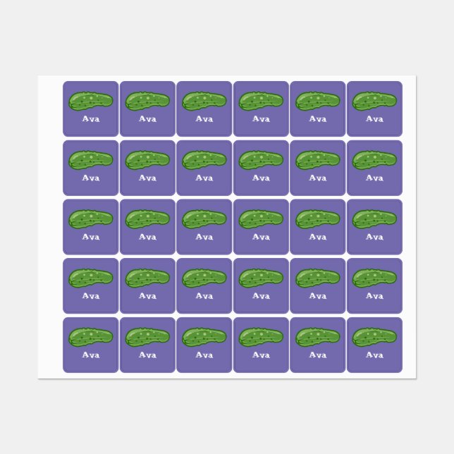 Diseño de Dill with It - Etiqueta de ropa cuadrada (Hoja)