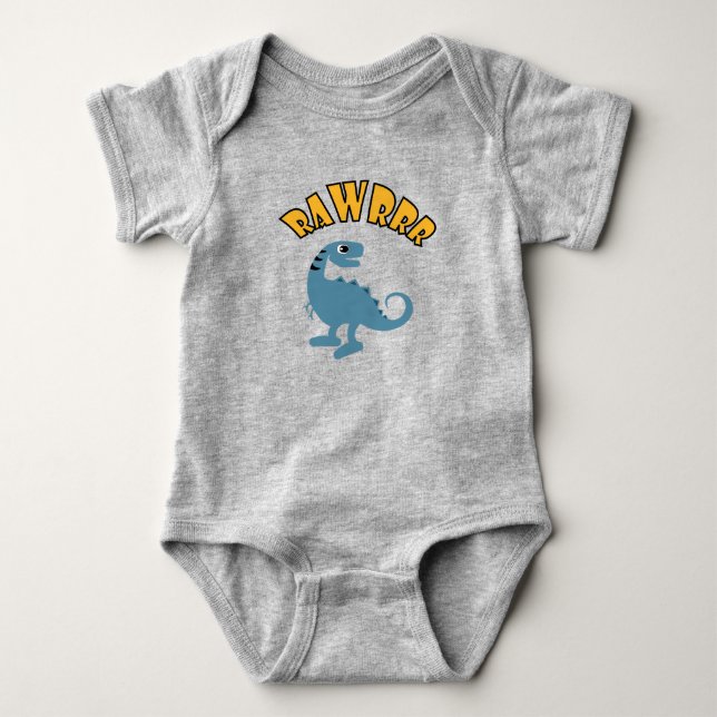 Diseño de Dinosaurios Bebés - Bebé Jersey Bodysuit (Anverso)