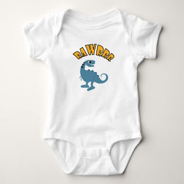 Diseño de Dinosaurios Bebés - Bebé Jersey Bodysuit (Anverso)