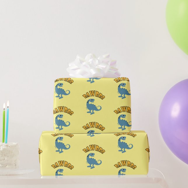 Diseño de dinosaurios bebés - Papel de envolvimien (Regalos de fiesta)