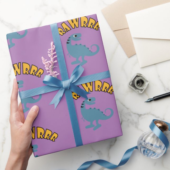 Diseño de dinosaurios bebés - Papel de envolvimien (Regalar)
