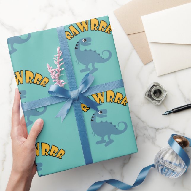 Diseño de dinosaurios bebés - Papel de envolvimien (Regalar)