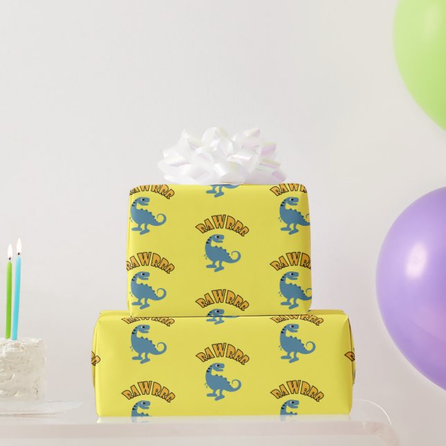 Diseño de dinosaurios bebés - Papel de envolvimien (Regalos de fiesta)