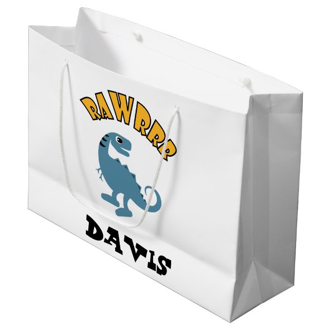 Diseño de dinosaurios para bebés - Bolsa de regalo (Angulo Anverso)