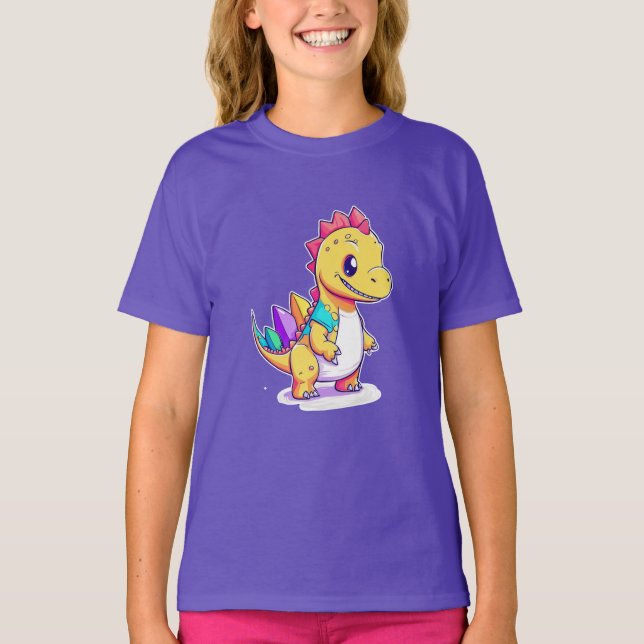 Diseño de dinosaurios pequeños para camisetas infa (Anverso)