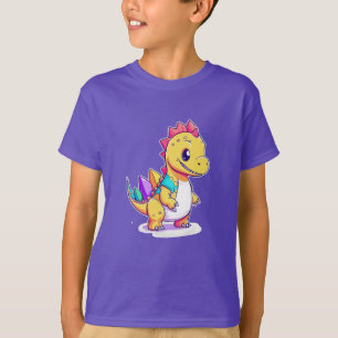 Diseño de dinosaurios pequeños para camisetas infa