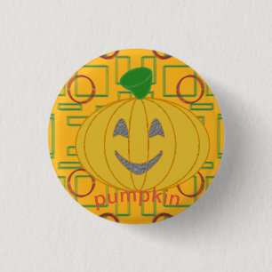 Diseño de disfraces naranja botón Día feliz de cal