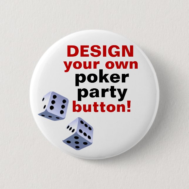 Diseño de DIY su propio Pin del botón del casino (Anverso)