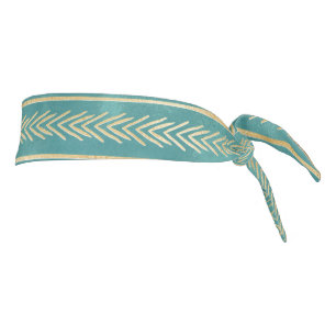 Diseño de Doodling Gold y Tribal Verde azulado