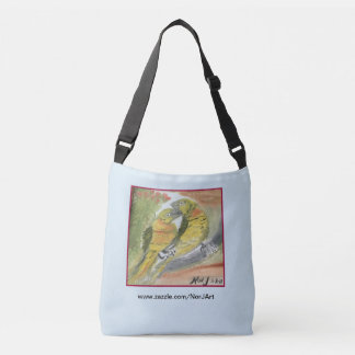 Diseño de dos Parakeets por ni J en la bolsa de