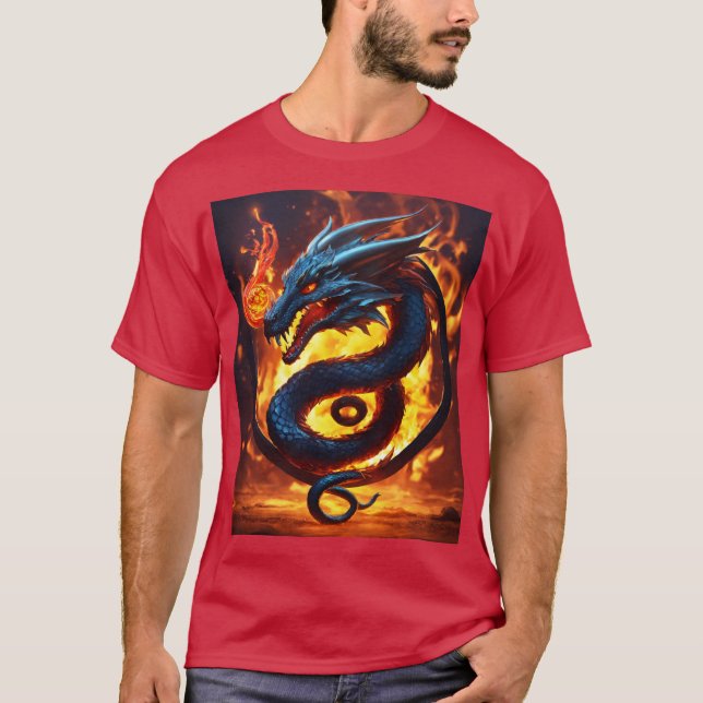 Diseño de dragón: colección de camisetas místicas (Anverso)