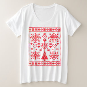 Diseño de ejemplo de patrón cruzado de navidades