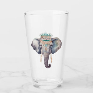 Diseño de elefante hippie cutáneo boho acuático