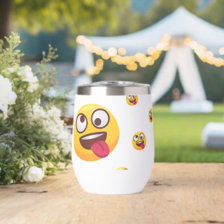 "Diseño de Emoji Divertido y Lindo con Lengua Fuer