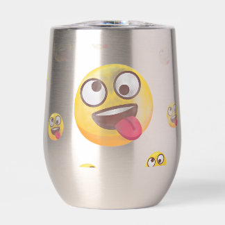 "Diseño de Emoji Divertido y Lindo con Lengua Fuer