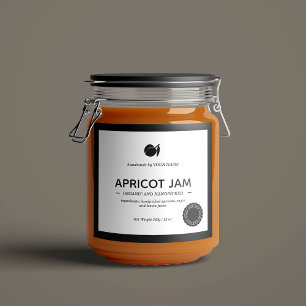 Diseño de empaquetado de etiquetas Jam Jar