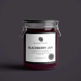 Diseño de empaquetado de etiquetas Jam Jar