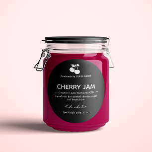 Diseño de empaquetado de etiquetas Jam Jar