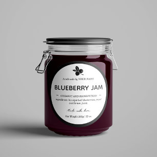 Diseño de empaquetado de etiquetas Jam Jar