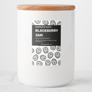 Diseño de empaquetado de etiquetas Jam Jar