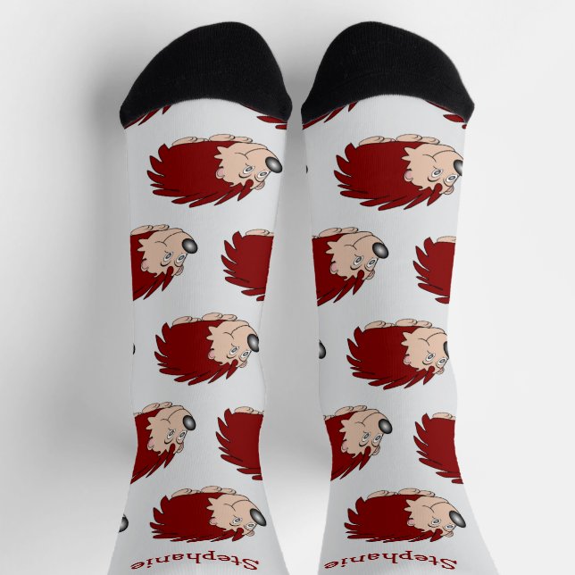 Diseño de erizo de calcetines (Arriba)
