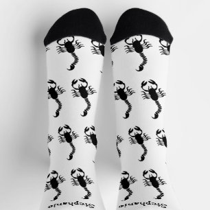 Diseño de Escorpión de Calcetines