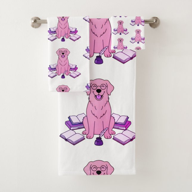 Diseño de escritora amante de los libros con cacho (In situ)