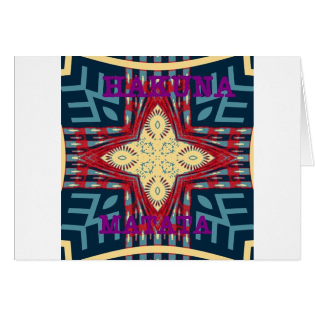 Diseño de esperanza Hakuna Matata (Anverso (Horizontal))