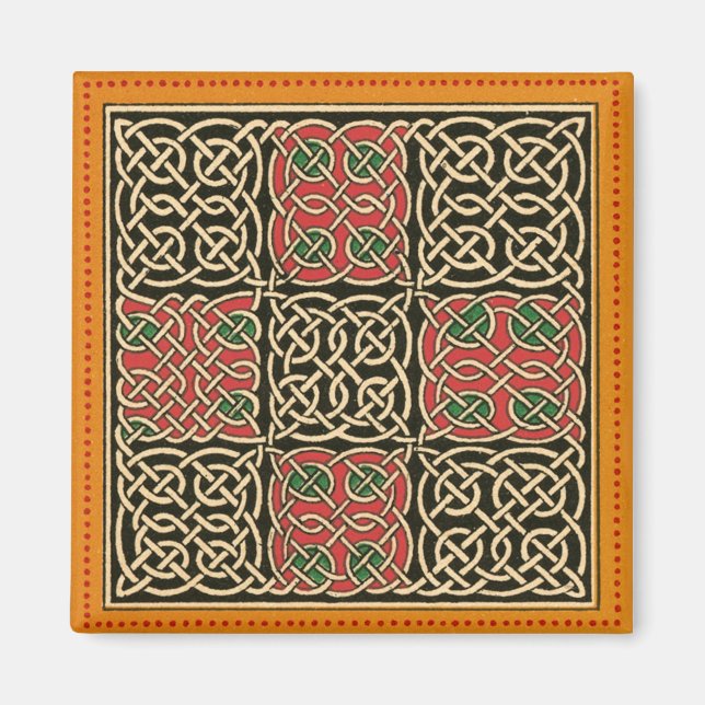 Diseño de espiral celta - imán (Frente)