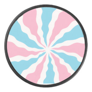 diseño de espiral de transición en disco de hockey