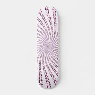 Diseño de espiral Omega: Skateboard personalizado