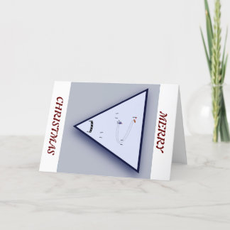 Diseño de esquíes de tarjetas de vacaciones plegad