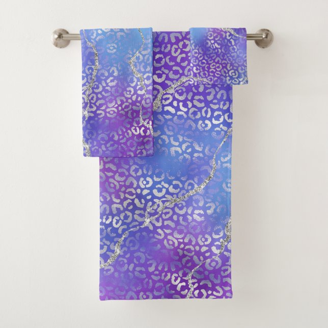 Diseño de Estampado de Leopardo de Ágata en Púrpur (In situ)