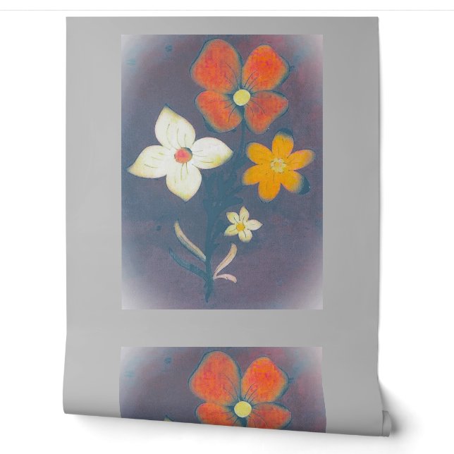 diseño de estilo de flor de papel pintado (Desenrollar)