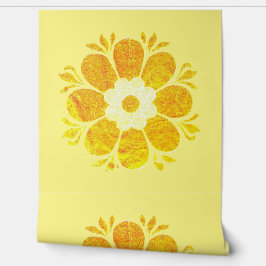 diseño de estilo de flores de papel pintado