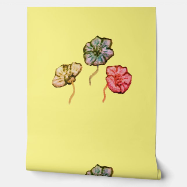 DISEÑO DE ESTILO DE FLORES DE PARED (Desenrollar)