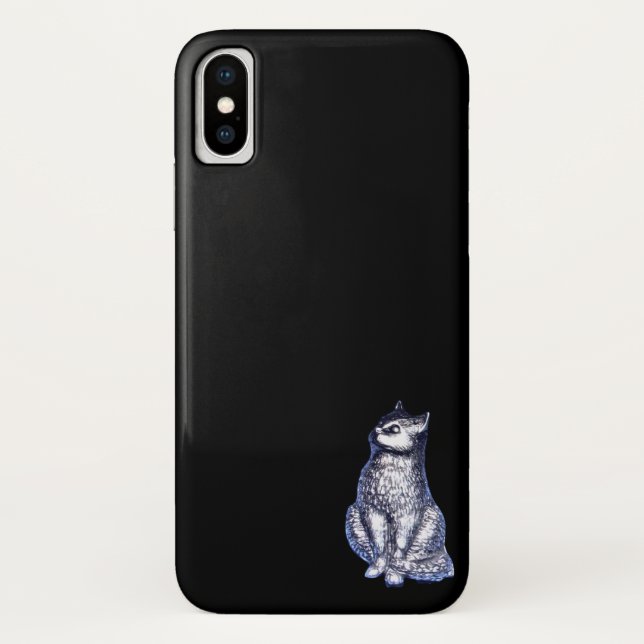 diseño de estilo de gato funda iphoneX de manzana (Reverso)