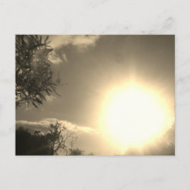 Diseño de estilo de sol postal