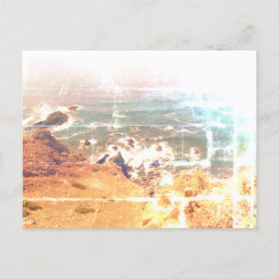 Diseño de estilo de vista oceánica postal