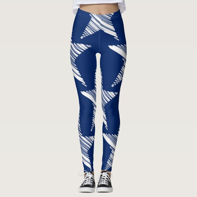 Diseño de estrellas estadounidenses. Leggings (Anverso)