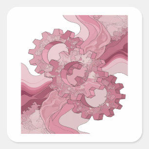 Diseño de etiqueta abstracta rosa único
